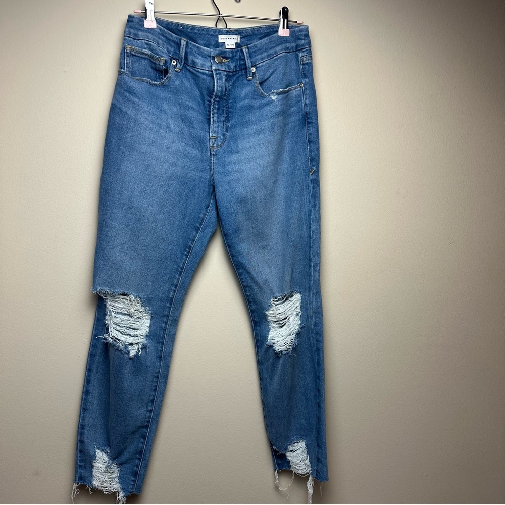 Good American Good Classic Skinnyish Fit, sz 10/30